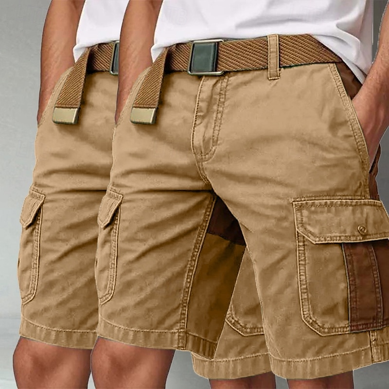 Per uomo Pantaloncini cargo Pantaloncini da esterno Shorts Shorts da Spiaggia Pantaloncini casual Patchwork Elastico in vita Multi-tasche Blocco di colori Indossabile Traspirante Lunghezza al del 2025 a $39.99 –P5