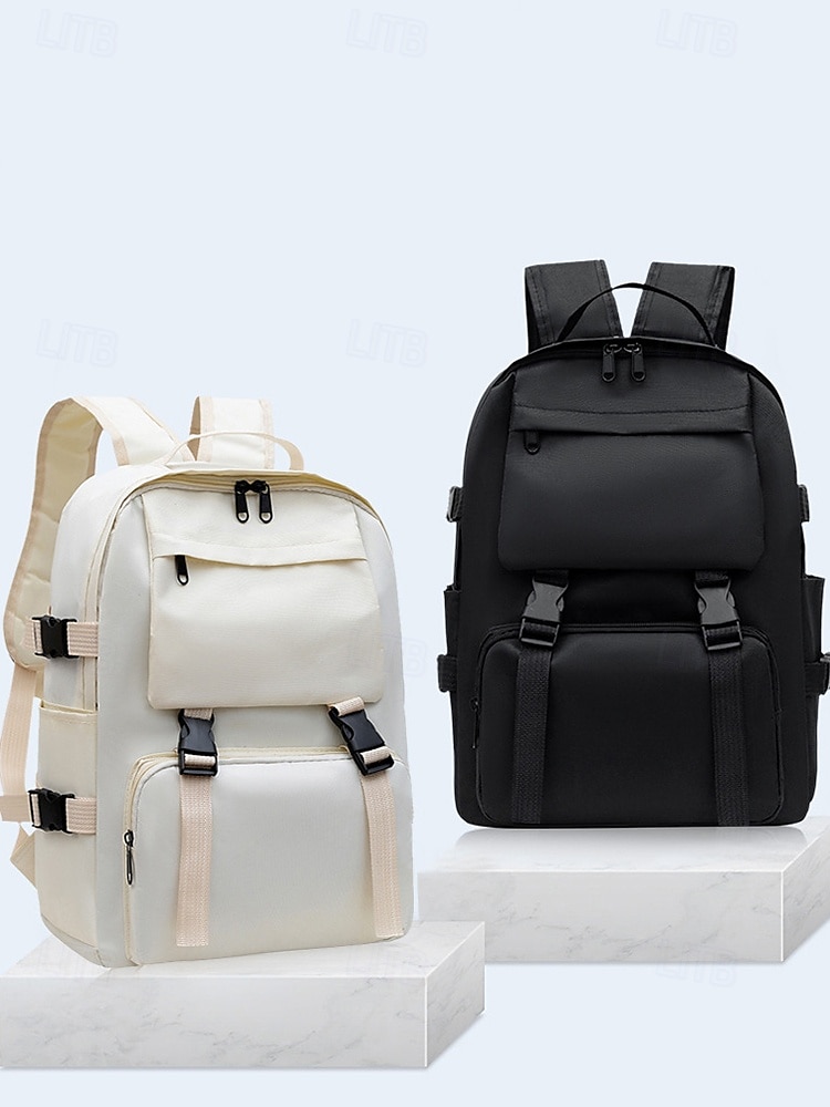 Sac à dos minimaliste de grande capacité pour étudiants et navetteurs – sac à dos pour ordinateur portable multi-poches avec sangles latérales et boucle avant pour l'école, les voyages ou un usage quotidien de 2025 ? $18.99 –P3