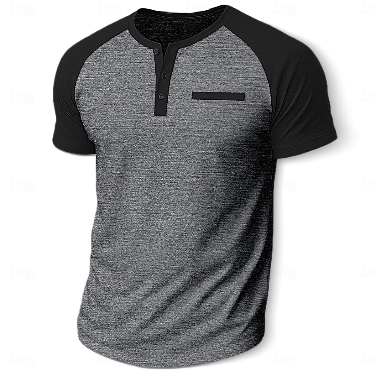 Herren Henley Hemd T-Shirt Kurzarm Einfarbig Lässig Lässig / Sportlich Farbblock Raglanärmel Rundhalsausschnitt Henley Sport & Outdoor Lässig Sport Sommer Ganzjahres Weiss + schwarz Gelb Hell Gray 2026 - $14.99 –P5