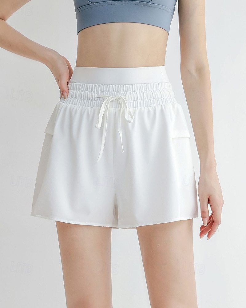 Per donna Pantaloncini da corsa con collant Shorts da allenamento 2 in 1 Coulisse Vita Alta Pantaloni Athleisure Palestra Allenamento Elastico Traspirante Allenamento in Palestra All'aperto Corsa del 2025 a $17.99 –P5