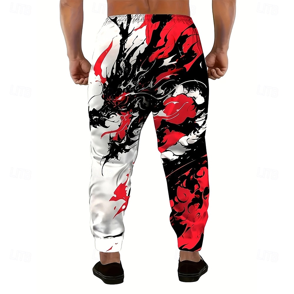 Per uomo Animale Drago Scuro Pantaloni da tuta Joggers Pantaloni Misura del girovita medio Vita elastica con coulisse Casual Jogging Abbigliamento casual alla moda Allenamento Pantaloni sportivi con del 2026 a $24.99 –P2