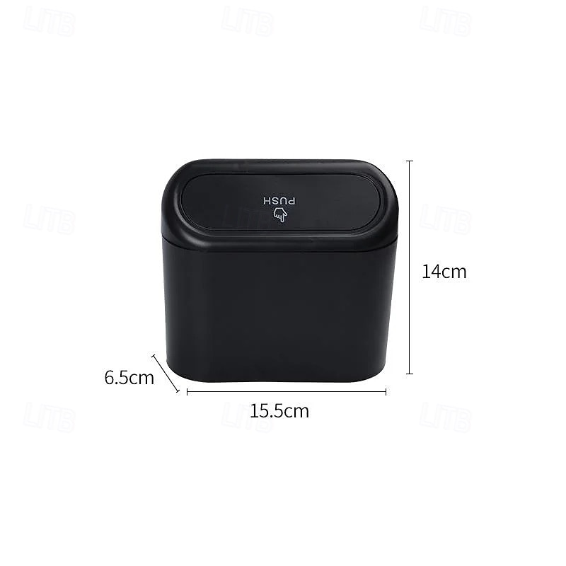 Závěsný odpadkový koš na dveře auta, mini odpadkový koš do auta s víkem, multifunkční úložný box, organizér na opěradlo sedadla, boční závěsný kontejner pro vozidla 2025 - $7.99 –P4