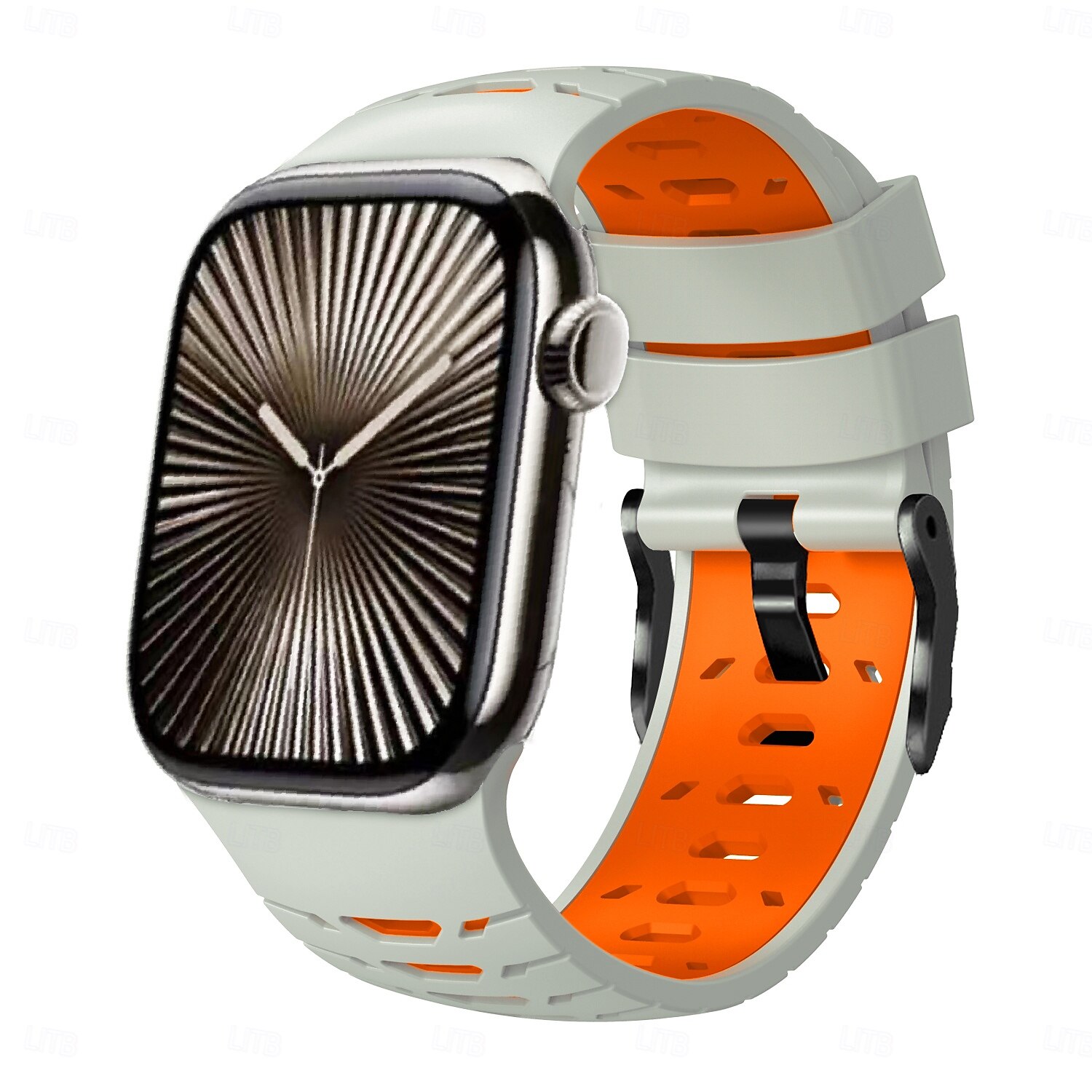 Pulseira esportiva compatível com Apple Watch 42mm 44mm 45mm 49mm Fecho de metal resistente Pulseira de silicone ajustável Pulseira de substituição para iWatch Ultra 2 Series 9 8 7 SE 6 5 4 de 2025 por $11.99 –P19
