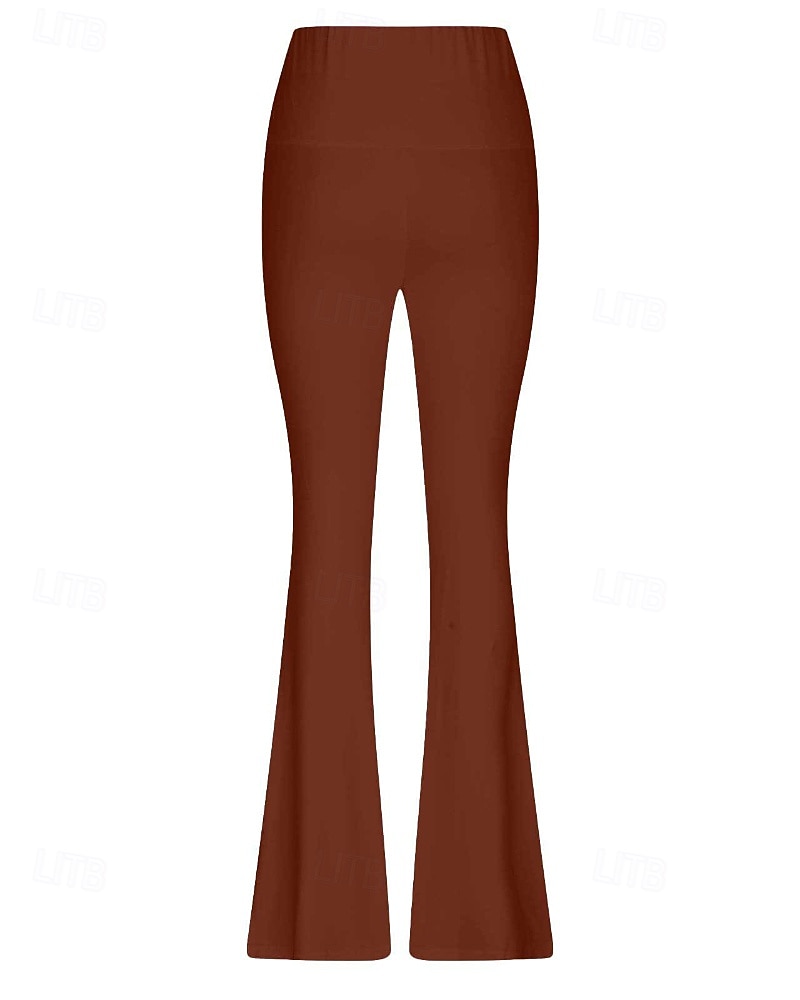 Per donna Gamba larga Pantaloni Eleganti Streetwear Casual Lunghezza intera Naturale Semplice Elastico in vita Confortevole Streetwear Ferie Abbigliamento quotidiano Magenta Grigio Nero Bianco Autunno del 2025 a $17.99 –P9