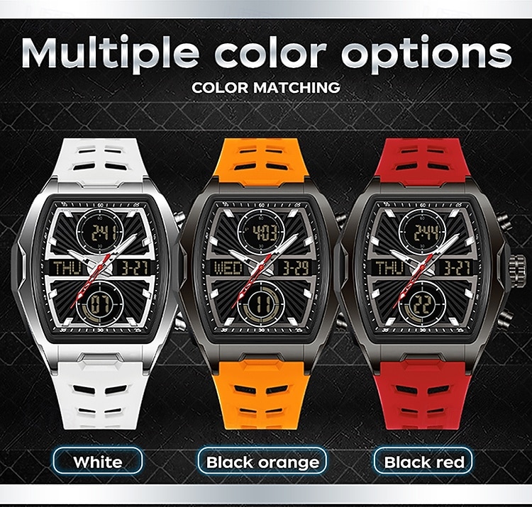 SANDA подарок для женщин и мужчин цифровые часы большой циферблат спортивные часы на открытом воздухе повседневные светящиеся часы-стоп будильник таймер силиконовые часы 2026 - $37.99 –P9