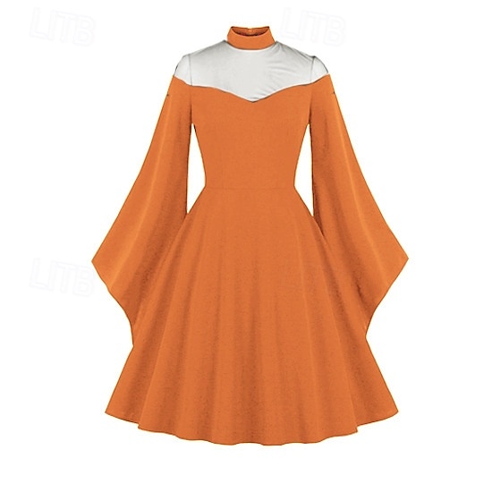 Retro 50. léta Rockabilly Polední Koktejlky Šaty na šaty Flare šaty Zvonové A-Linie Dámské Dovolená Maturita Párty a večer Dospělé Šaty Podzim Jaro léto 2025 - $39.99 –P10