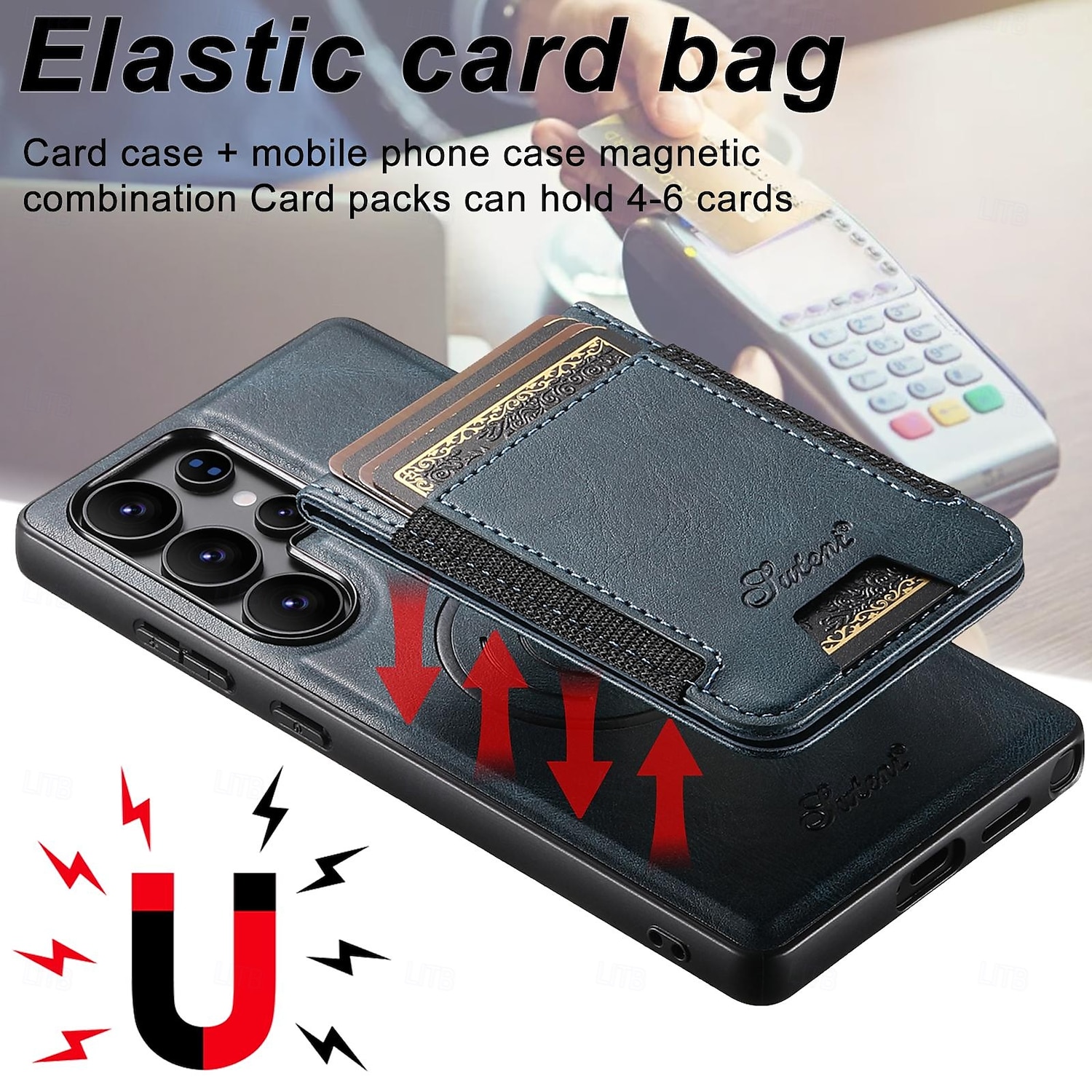 Phone Case For Samsung Galaxy S25 Plus S25 Ultra S24 Ultra S24 Plus S24 S23 S23 Ultra S23 Plus Back Cover Magnetic Support Wireless Charging Kickstand Retro TPU PU Leather 2025 - $28.99 –P10