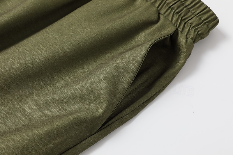 Pantalones anchos bohemios para mujer, largos, con estampado de flores naturales, bolsillos y cordón elástico, cómodos para exteriores, vacaciones, fin de semana, color verde, corte regular. 2025 - $24.99 –P8