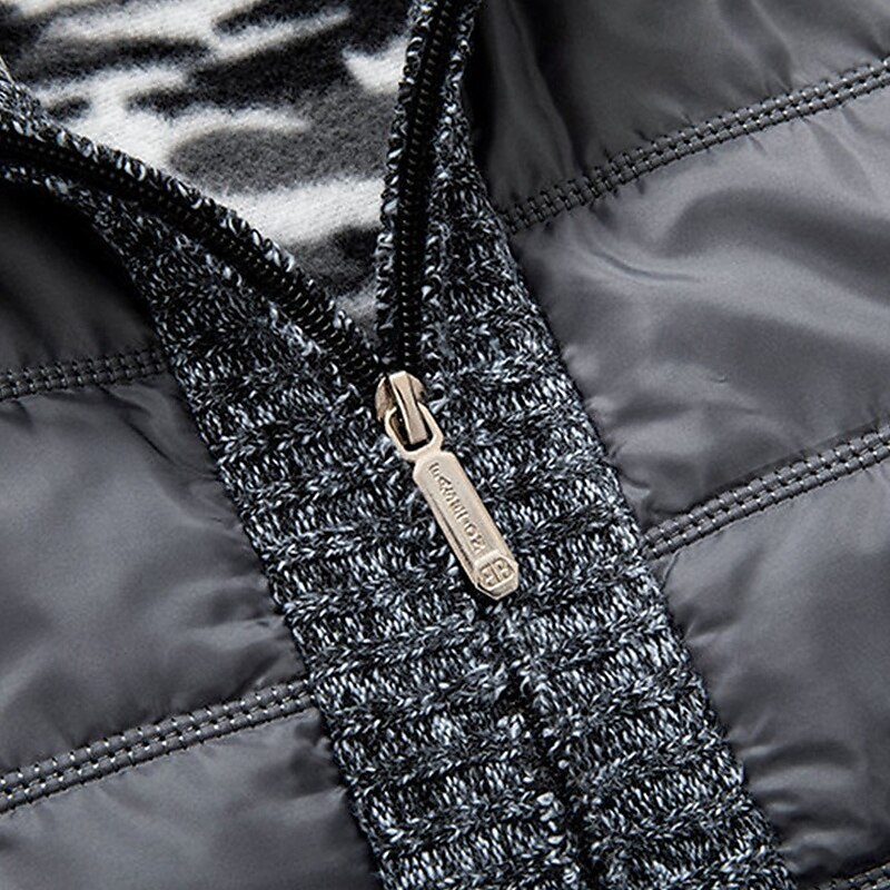 Herren Strickjacke Kurzer Pullover Reißverschluss-Pullover Strickpullover Gerippt Stricken Normale Oberteile Patchwork Tasche Einfach Stehkragen Mode Klassisch Urlaub Alltagskleidung Bekleidung 2025 - $28.99 –P9