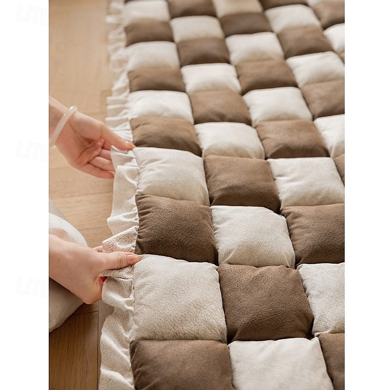 Cream Sofa Cover  Couch Cover For Pets Dog Large Plaid Square Fuzzy Pet Dog Mat Bed 2025 - $150.99 –P9