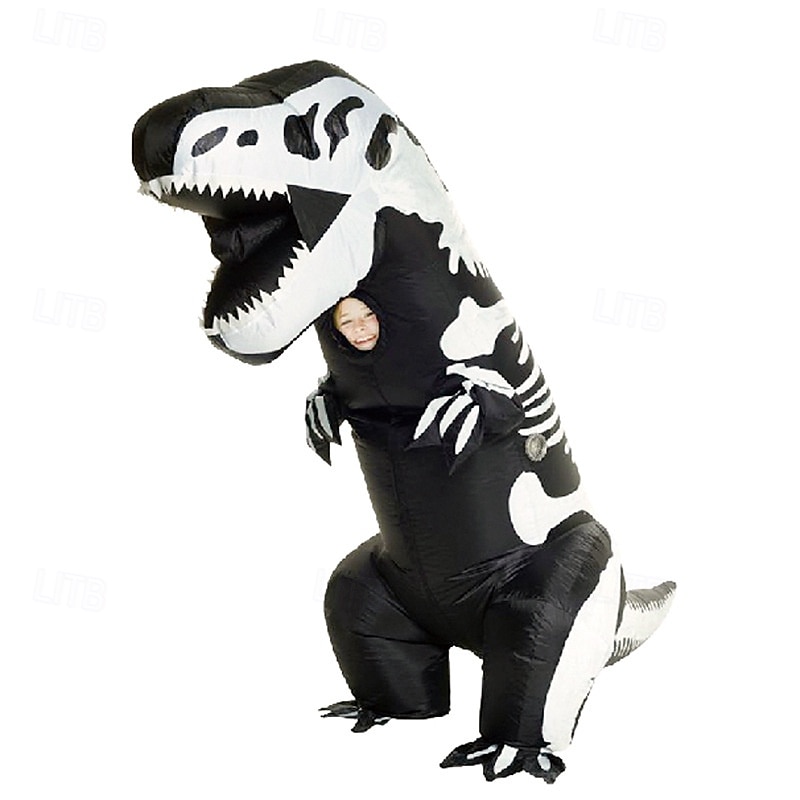 vicces felfújható t-rex jelmez gyerek, dinoszaurusz felfújható jelmez, overál levegő felrobbantó halloween cosplay jelmez 2025 - $88.99 –P13