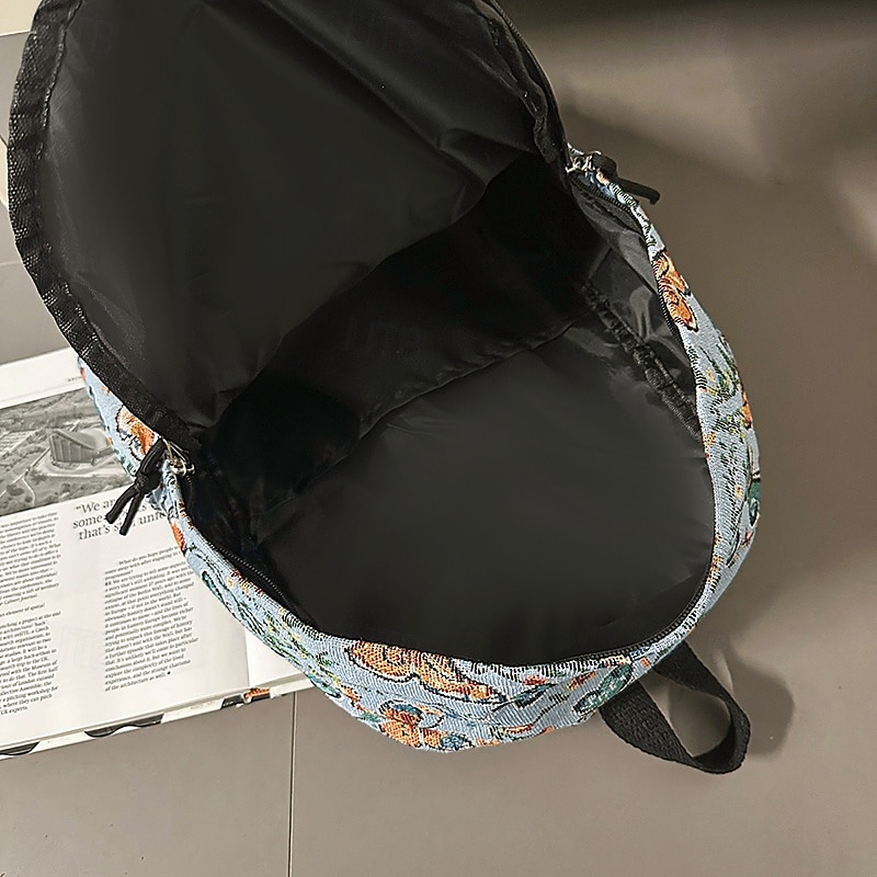 Women's Boho Floral Tapestry Backpack, Vintage Butterfly Print School Bag with Large Capacity for College, Travel, Festivals and Everyday Use 2026 - $24.99 –P1