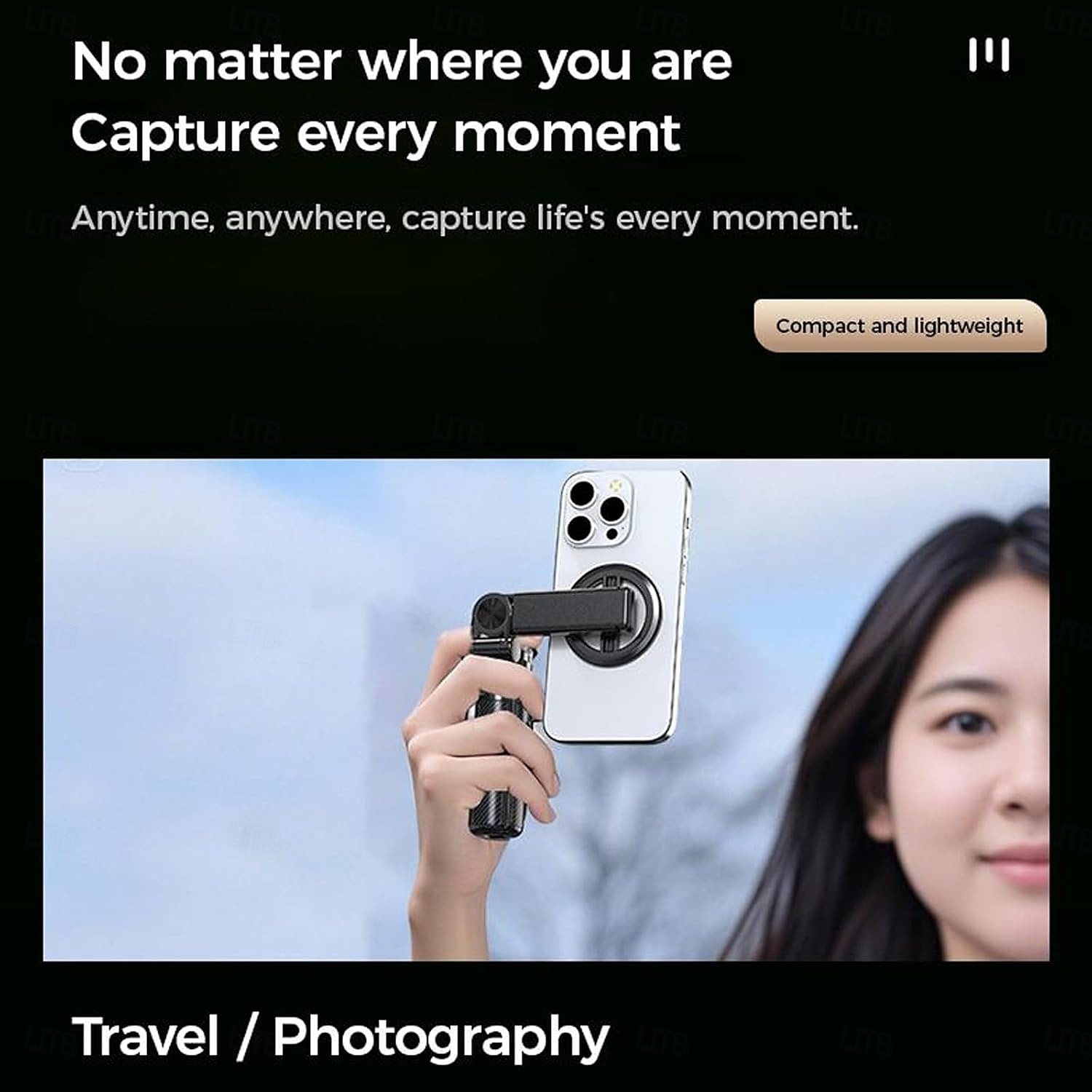 Bastão magnético para selfies 4 em 1, tripé com rotação de 360 graus e controle remoto sem fio para iPhone &android, suporte para telefone para gravação de vídeo &vlogging - viagem portátil de 2025 por $31.99 –P2