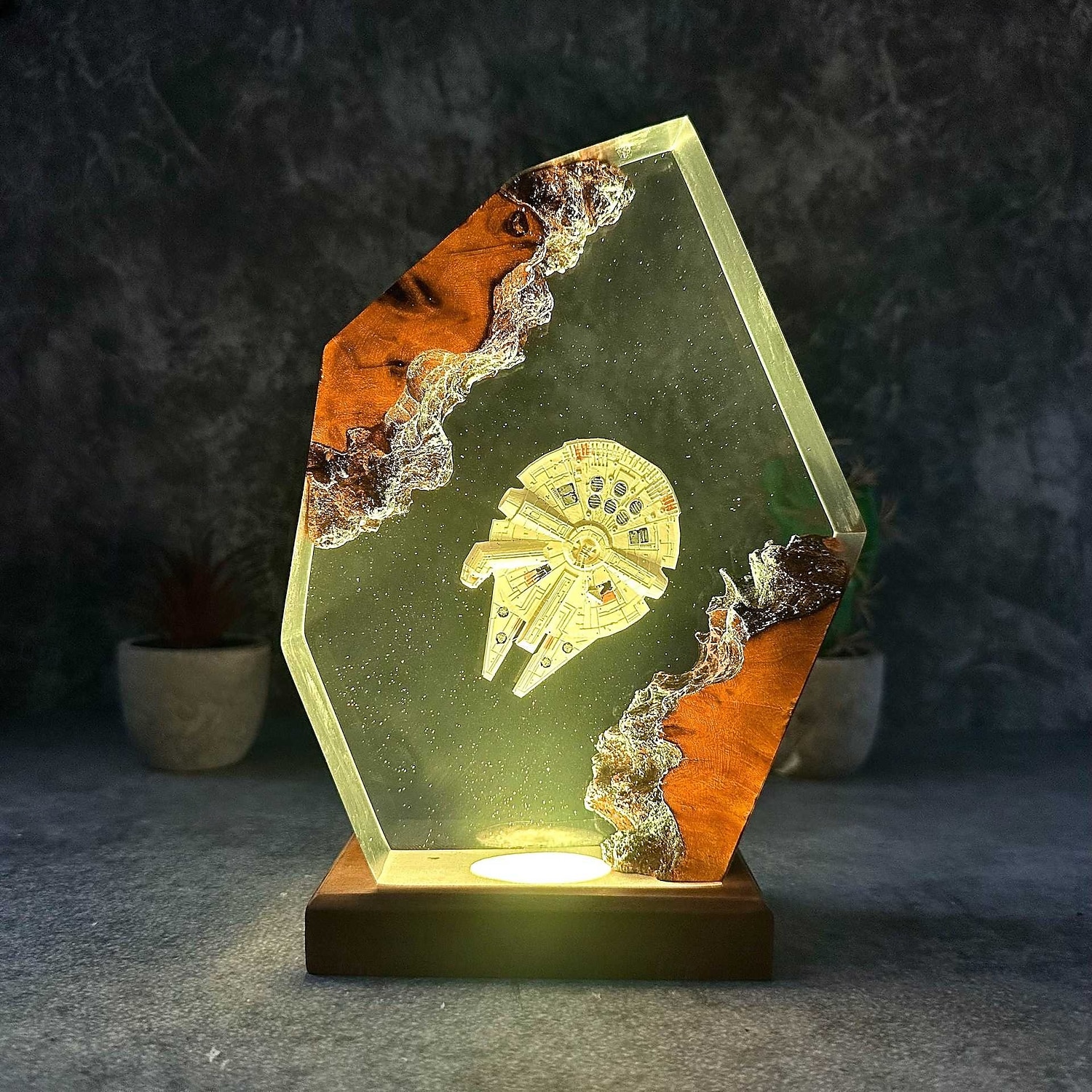 luce notturna galassia, lampada astronave, epossidica, lampada in resina, regalo personalizzato del 2025 a $69.99 –P6