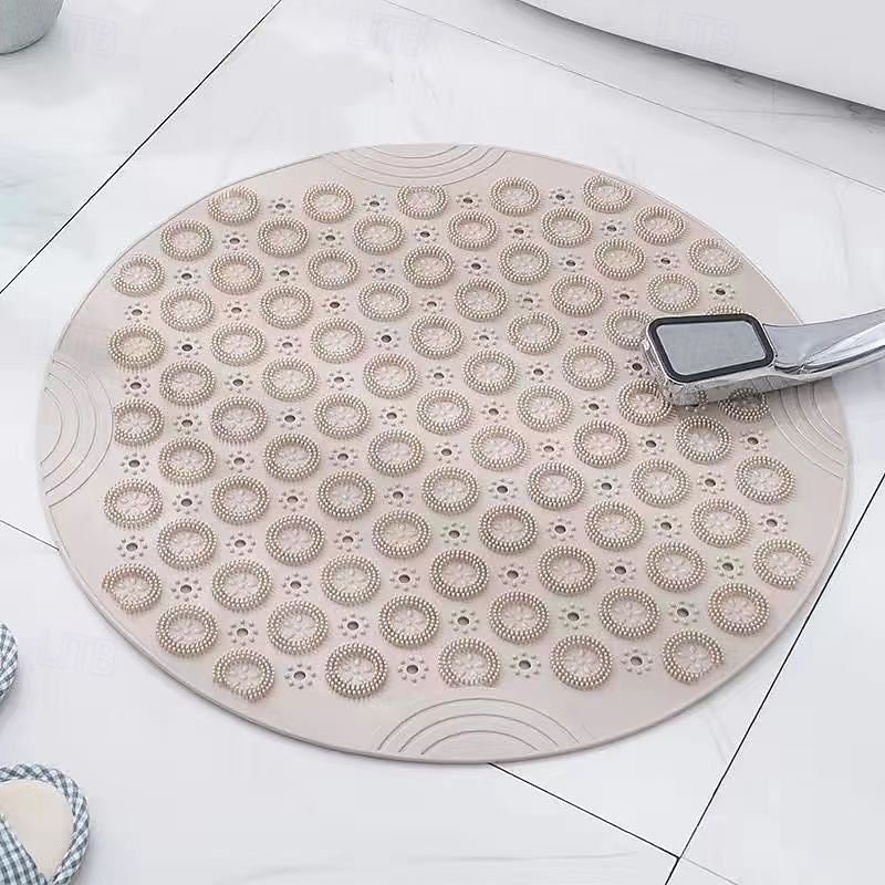 Shower Mat, Round Shower Stall Mat, PVC Bathtub Mat, Non Slip Bath Mat with Suction Cups and Drain Holes, Machine Washable for Bathroom Bathtub Swimming Pool 2026 - $15.99 –P10