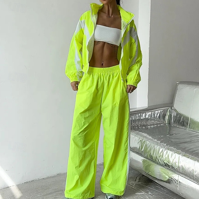 نسائي بدلة رياضية بنطلونات بنطلون رياضي رباط جيب ألوان متناوبة أطقم ملابس رياضية الربيع أسود أحمر الصالة الرياضية تدريب ركض خصر عالي ضد الهواء خفة الوزن رطوبة فتل كم طويل رياضة ألبسة رياضية مرن نسبياً 2026 - $47.99 –P18