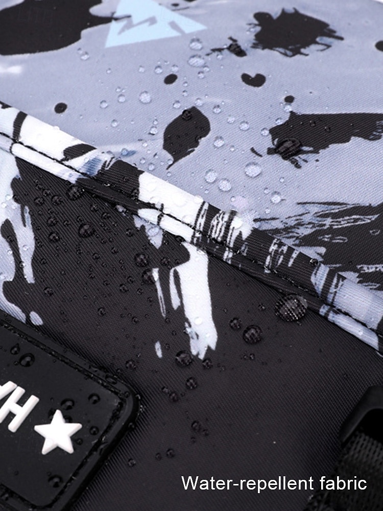 Водоотталкивающий рюкзак большой вместимости для девочек-подростков – школьная сумка с принтом в пастельных мраморных тонах, с несколькими отделениями и мягкими ремнями для средней и старшей школы 2026 - $42.99 –P10