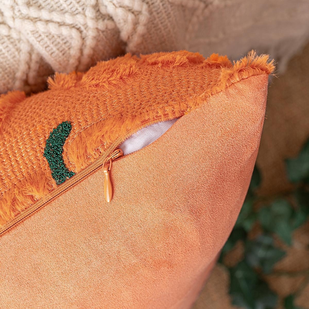 1 pcs Halloween Toss Pillow Cover, Pumpkin Boho Casual Square Zipper Traditional Classic 2025 - $15.99 –P4