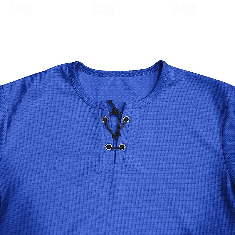 Per uomo Camicia a nido d'ape Completi T-shirt Outfit 2 pezzi Maglietta e pantaloncini Manica Corta Scollo a V Estate Semplice Moda Casual Allacciato 2 Pezzi Vacanza Abbigliamento quotidiano Uscire del 2025 a $28.99 –P6