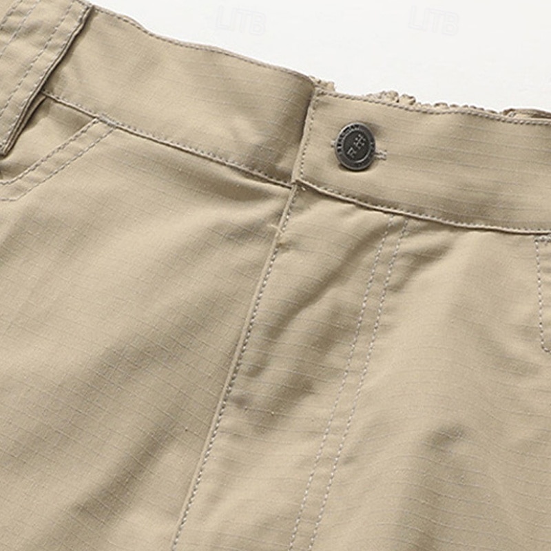 Herren Cargo-Hosen Hose Knöpfe Mehrere Taschen Einfach tragbar Outdoor Täglich Campen und Wandern Mode Klassisch Schwarz Khaki 2025 - $27.99 –P5
