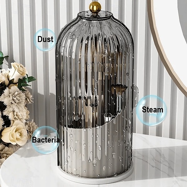 Make-up-Pinsel-Organizer im Vogelkäfig-Design, staubdicht, drehbar, für Kosmetik, Schreibtisch, Trennwand, Halter für Pinsel, Stifte, Werkzeuge, Kosmetikzubehör 2025 - $15.49 –P5
