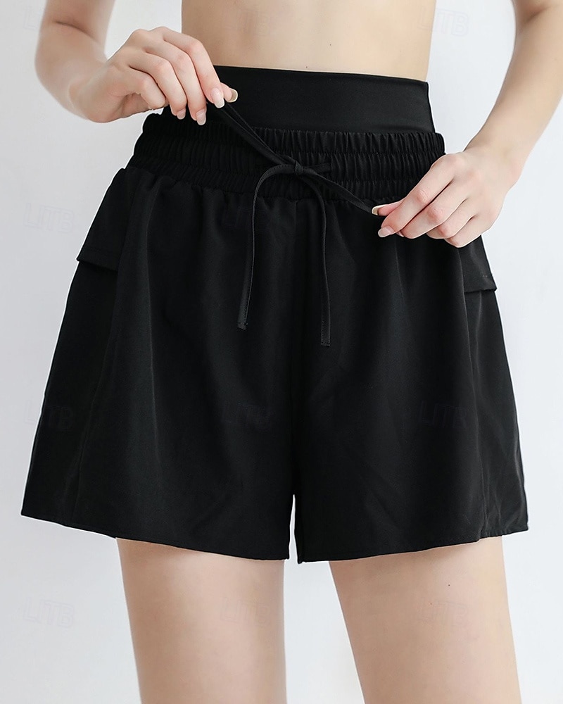Per donna Pantaloncini da corsa con collant Shorts da allenamento 2 in 1 Coulisse Vita Alta Pantaloni Athleisure Palestra Allenamento Elastico Traspirante Allenamento in Palestra All'aperto Corsa del 2025 a $17.99 –P6