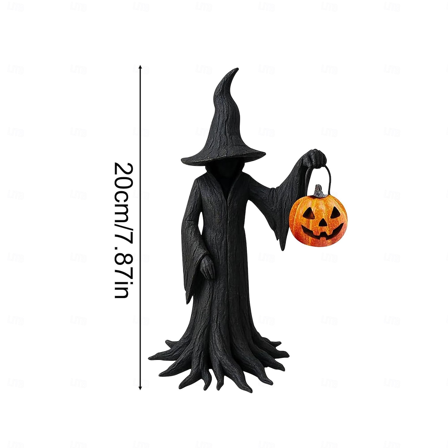 2025年 ハロウィン魔女像 樹脂製魔女 神秘的な像 装飾品 ゴシック魔女 カボチャのフィギュアを持つ 寝室 リビングルーム キッチン デスクトップ用ホームデコレーション  コレクション – $24.99 –P14