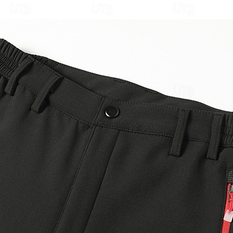 Hombre Pantalones cargo Pantalones para senderismo Pantalones de lluvia para senderismo Invierno Al aire libre Ajuste regular Impermeable Resistente al Viento Prendas de abajo Bolsillo Negro Verde 2025 - $35.99 –P7