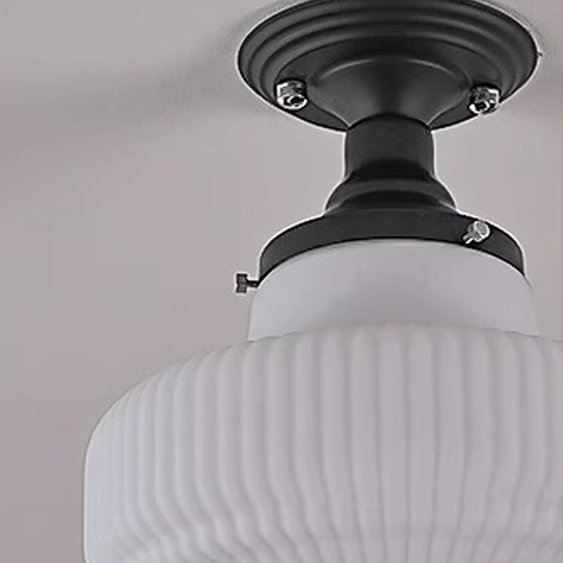 Taklampe i ganggang, taklampe i glass, taklysekrone, delvis innfelt taklampe, 110–240 V 2025 - $178.99 –P4