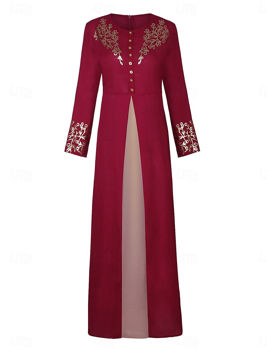 Damen Arabisches Kleid Dubai Muslim Erwachsene 2025 - $34.99 –P2