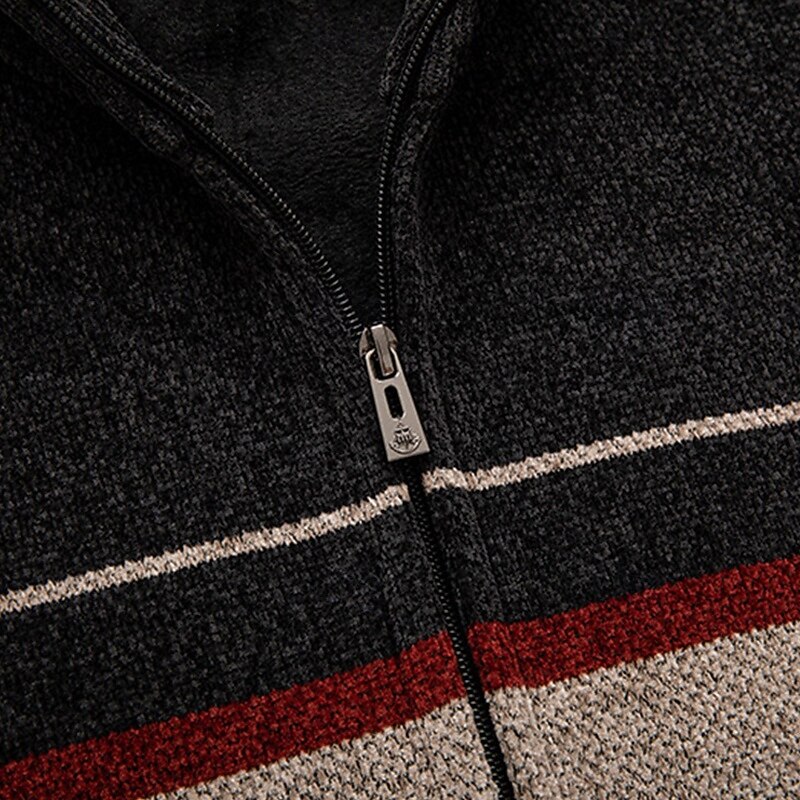 Herren Strickjacke Kurzer Pullover Reißverschluss-Pullover Strickpullover Gerippt Stricken Normale Oberteile Patchwork Tasche Farbblock Stehkragen Mode Klassisch Urlaub Alltagskleidung Bekleidung 2025 - $36.99 –P7