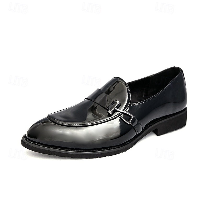 herresko i skinnende gull – metalliske slip-on-sko til bryllup, kveldsgallaer og forestillinger 2026 - $59.99 –P3