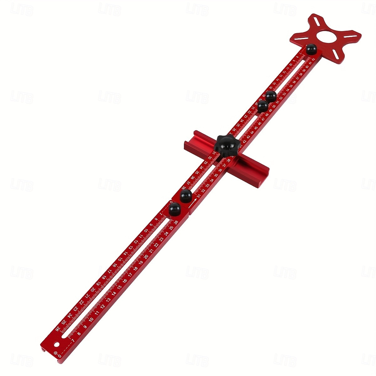 Fraiseuse à bois multifonctionnelle 3 en 1 avec pince en aluminium - outil de coupe et de fraisage circulaire de précision avec support de rainure réglable, base rouge et rail en acrylique transparent de 2025 ? $63.99 –P16