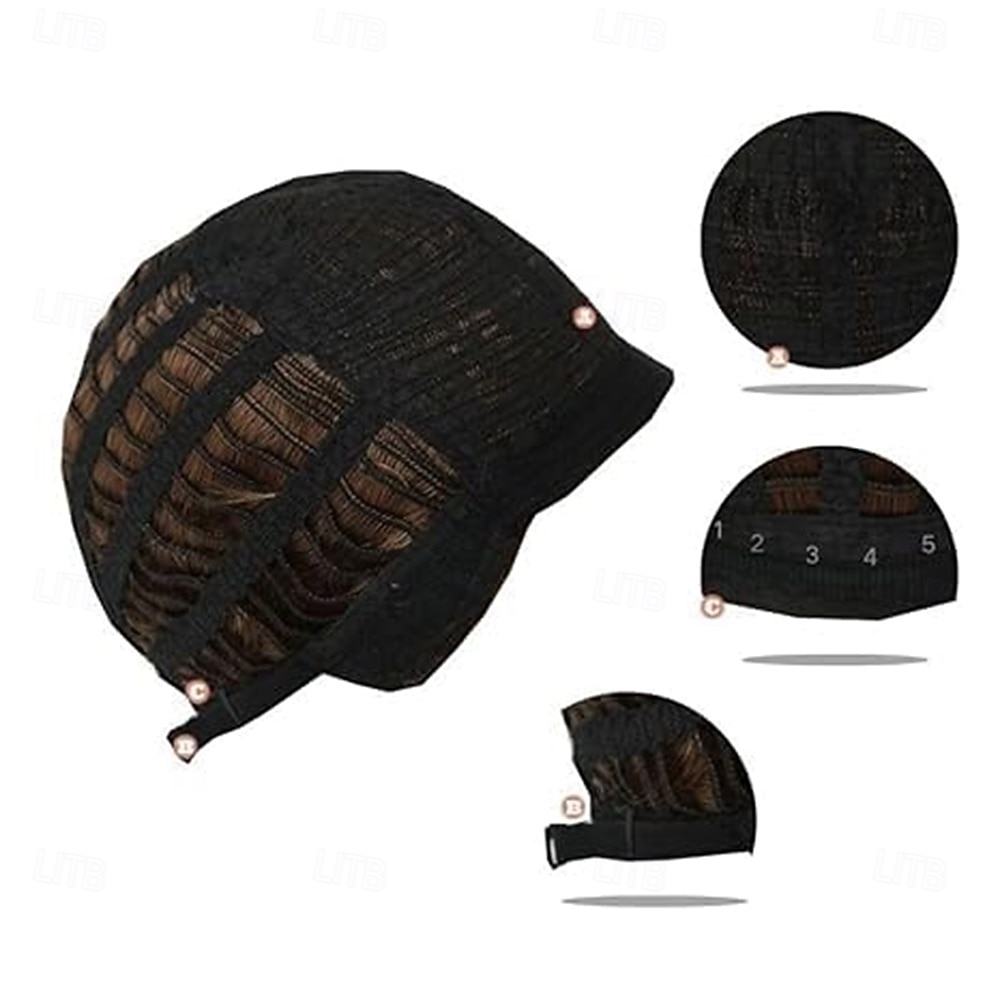 Черный красный парик кефаль для женщин длиной до плеч, многослойный лохматый парик с челкой, синтетические полные парики для косплея, ежедневного использования на вечеринках 2025 - $22.99 –P6