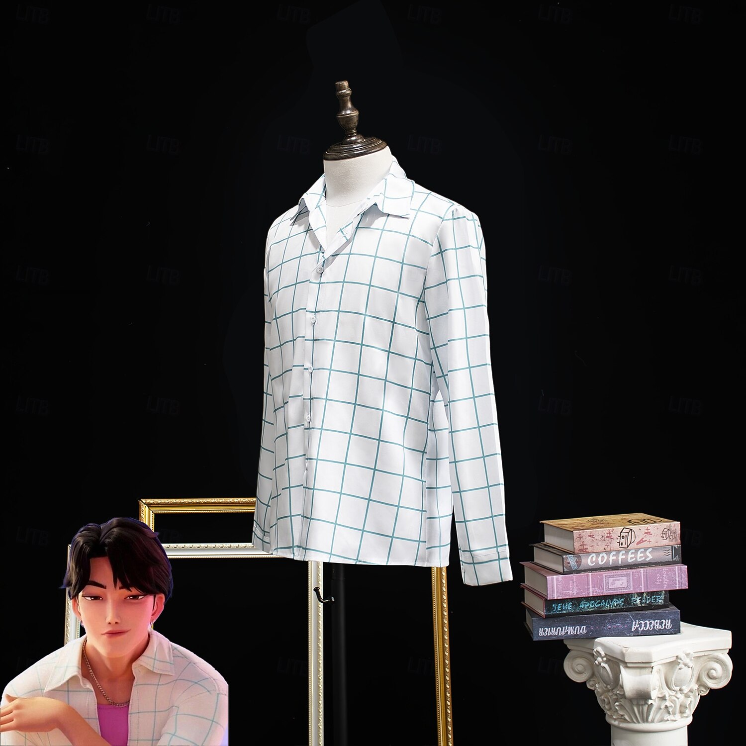 Inspirert av koreansk idol Popstjerne Kostume Fancy dress Virtuelt idol for Herre Voksen Halloween Karneval Ytelse Comic Con Anime-messe 2026 - $33.99 –P2