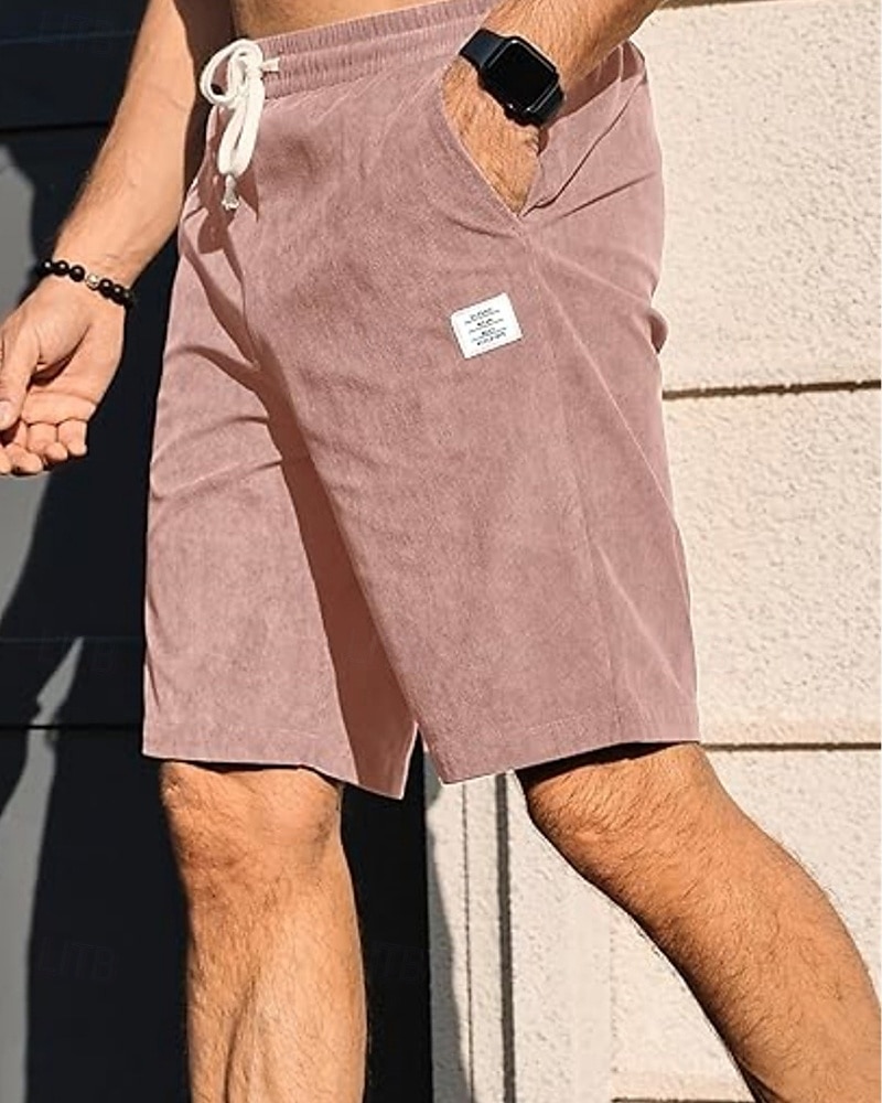 Per uomo Shorts Pantaloncini Estivi Pantaloncini casual Pantaloncini di velluto a coste Tasca Elastico in vita Coulisse Semplice Comodità Traspirante Corto All'aperto Vacanza Canotta sportiva Casual del 2025 a $15.49 –P4