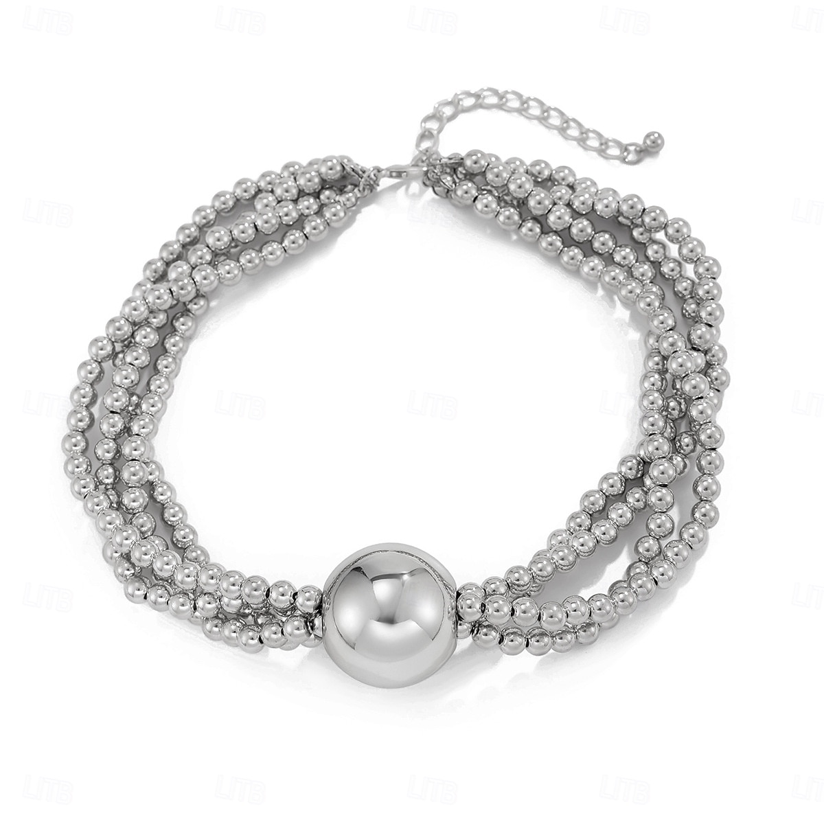 Gargantilla de perlas con declaración para mujer: collar de perlas sintéticas de varias hebras con cuentas de gran tamaño, joyería de inspiración vintage para damas, ideal para cócteles y ocasiones 2025 - $14.99 –P3