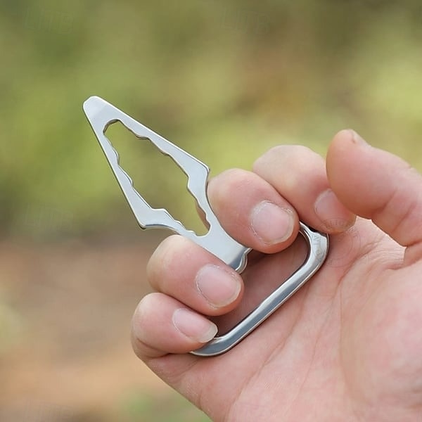 Outdoor Multifunctional Keychain EDC Self Defense Tool Mini Portable Spike Wrench Bottle Opener Compact Survival Gear for Camping Hiking Travel Use 2025 - $6.99 –P9