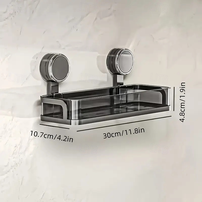 mensola da bagno con ventosa montata a parete, mensola impermeabile per cosmetici con drenaggio, perfetta per il bagno &organizzazione della cucina del 2025 a $29.99 –P12