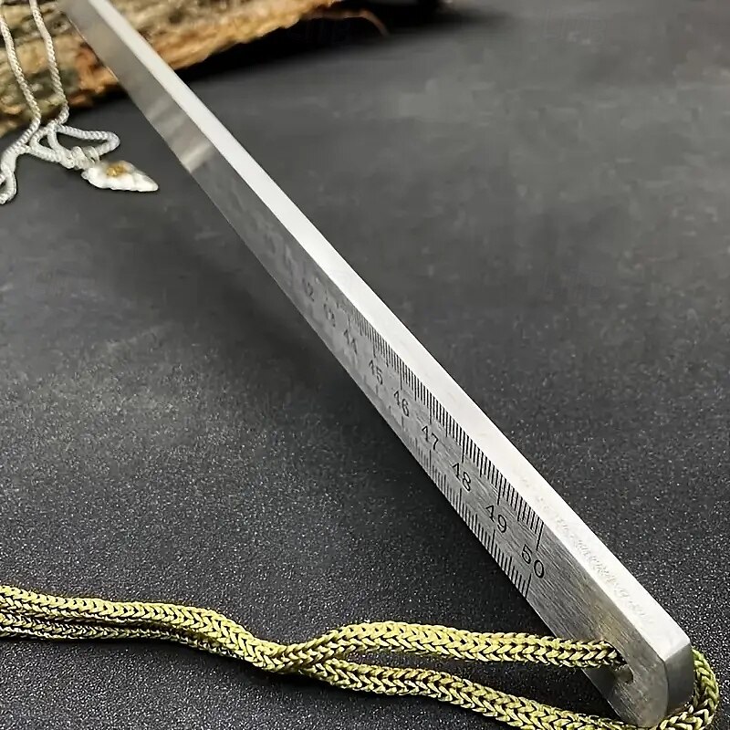 20 inch Heavy-Duty Dual-Scale Steel Ruler with Lanyard - Quenched Thickened Metal Straight Edge for Precision Drawing & Measurement 2025 - $12.99 –P2