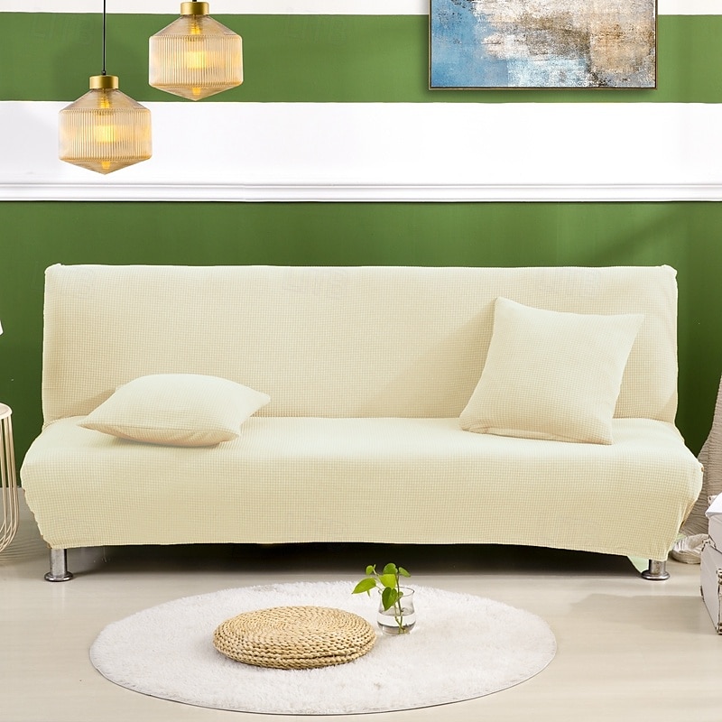 Capa de sofá-cama sem braços em tecido jacquard à prova d'água, decoração de ano novo, capa protetora elástica para banco de 2025 por $34.99 –P9