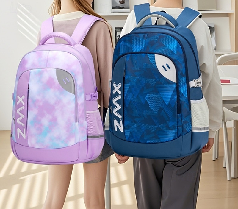 Kids' Large School Backpacks – Lightweight Zipper Bookbags with Side Mesh Pockets for Boys and Girls 2025 - $34.99 –P7