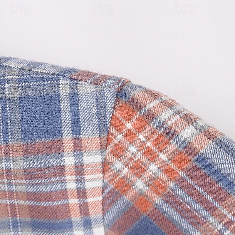 Men's Shirt Dress Shirt Collared Shirt Button Up Shirt Plaid / Striped / Chevron / Round Daily Wear Corporate Clothing White+khaki Pink Wine Navy Blue Long Sleeve Shirt Collar All Seasons Clothing 2026 - $36.99 –P3