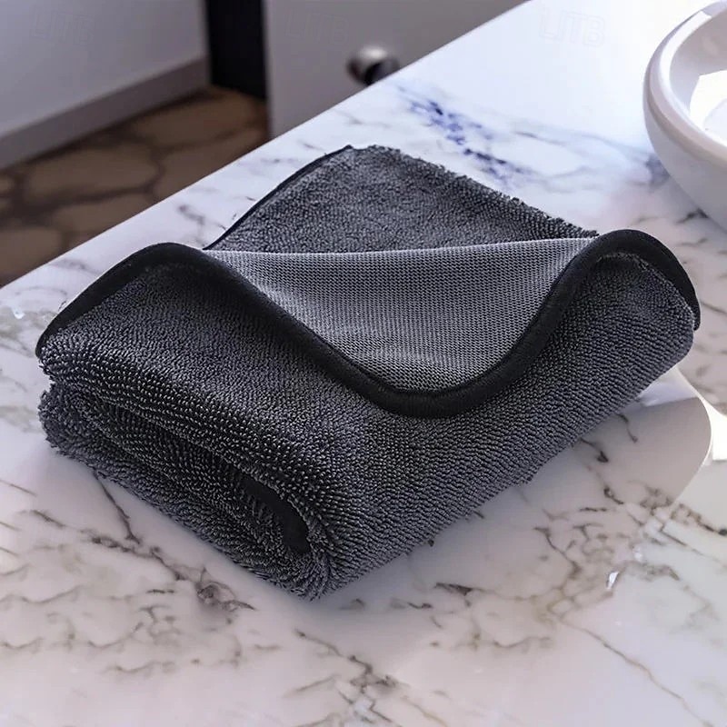 Pano de microfibra com pelo torcido, toalha espessa para limpeza de carro, pano de limpeza de vidro e doméstico altamente absorvente, pano de lavagem de carro macio e durável para secagem sem de 2025 por $7.99 –P8