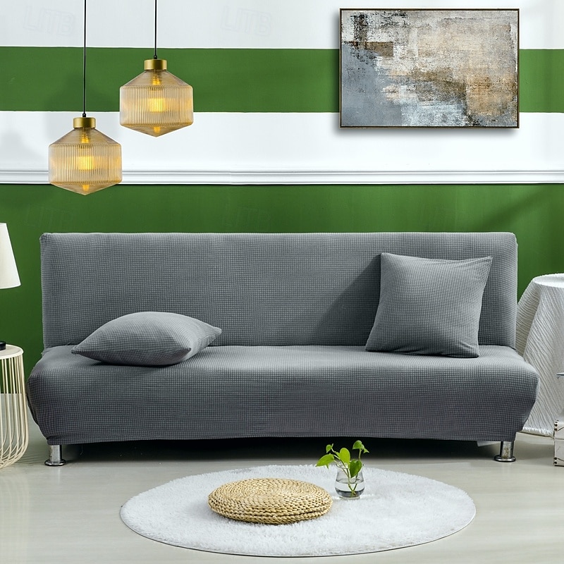 Capa de sofá-cama sem braços em tecido jacquard à prova d'água, decoração de ano novo, capa protetora elástica para banco de 2025 por $34.99 –P14