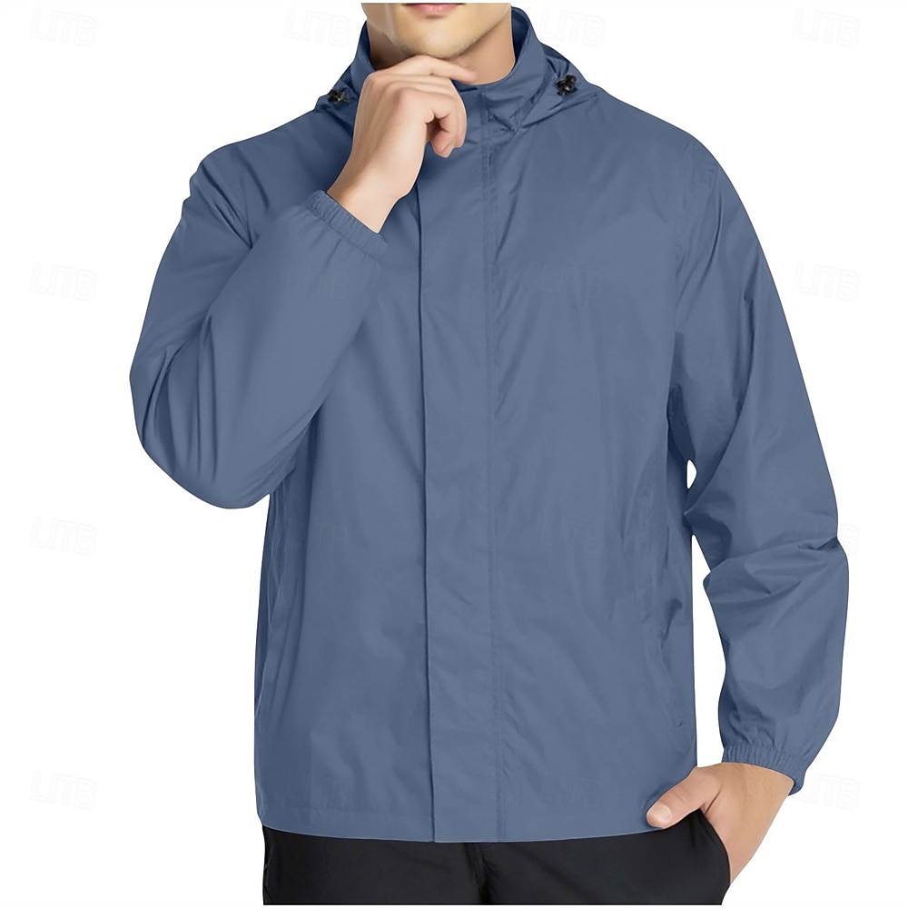 Homens Casaco exterior Jaqueta casual Férias Diário Prova-de-Água A Prova de Vento Bolsos Outono Inverno Tecido Moda Clássico Com Capuz Padrão Verde Claro Vermelho Escuro Azul Marinha Azul cáqui de 2025 por $36.99 –P12