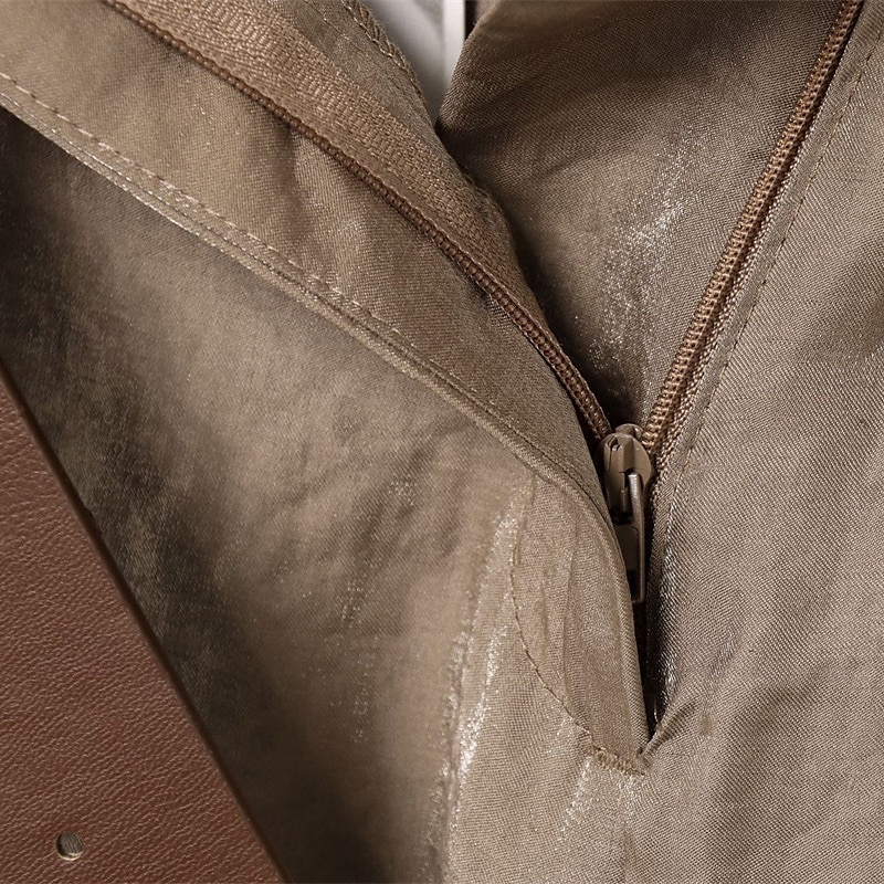 Dam Brett skaft Byxor Palazzo byxor Mode Streetwear Fullängd Hög midja Slät Mateial som andas Bekväm Gata Dagliga kläder Utekväll Gul Kaki Vår Höst Normal 2025 - $24.99 –P10