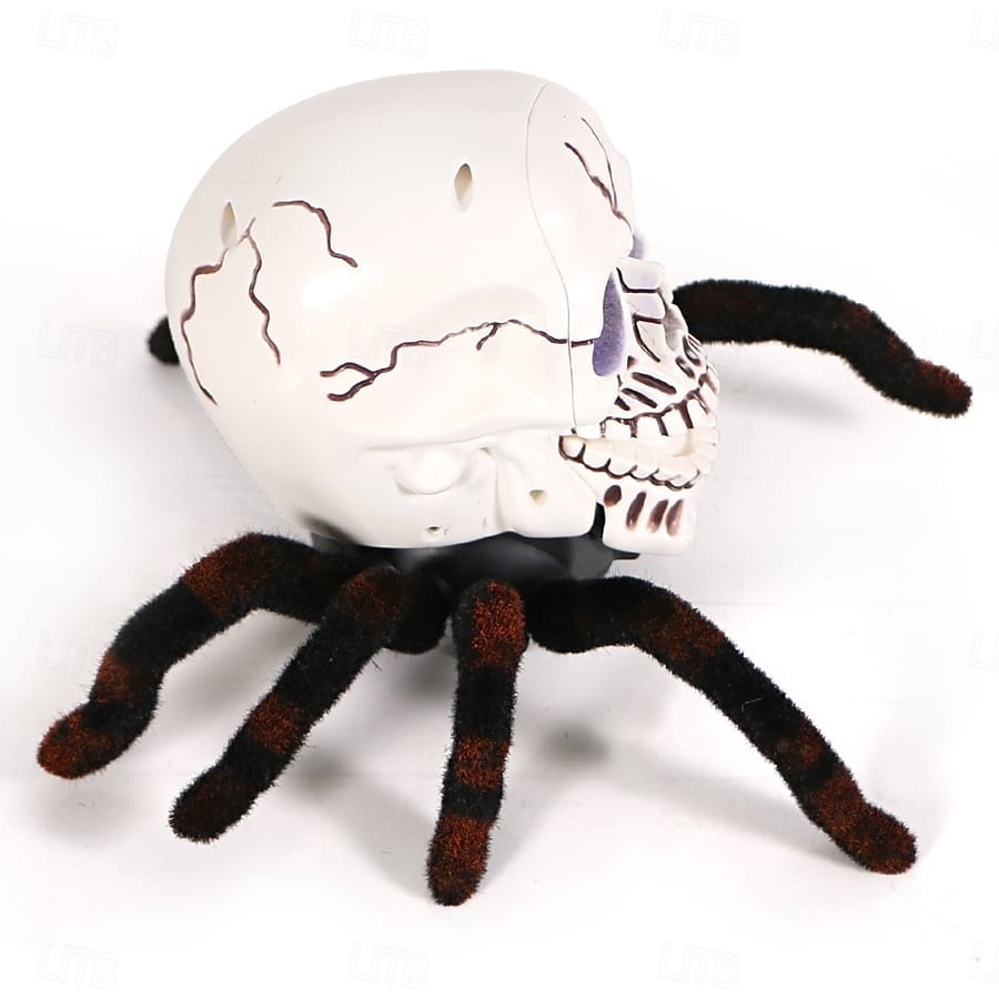 Halloween Skeleton Decor Remote Control Toy, Scary Prank Tarantula Spider with Skeleton Design, Creepy Crawling Electric RC Toy for Haunted House, Trick Props, Kids & Adults Party Favor 2025 - $37.99 –P12
