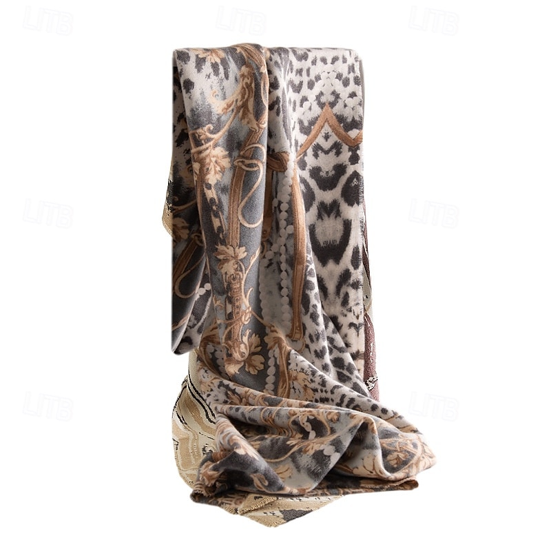 Dame Rektangulært skjerf Gate Daglig Stevnemøte Brun Skjerf Leopard 2025 - $22.99 –P4
