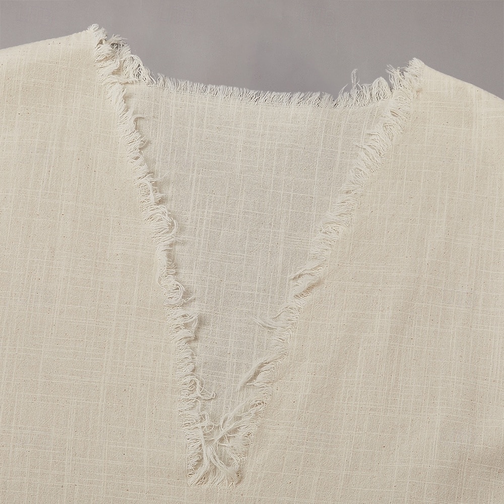 رجالي قميص كتان كنزة سترة قميص داخلي بدون كم V رقبة الصيف سهل موضة بوهيميان كلاسيكي شارع فضفاض الرياضة البيج تي شيرت للرجال 2026 - $14.99 –P6